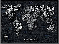 Скретч Карта Мира LETTERS World | NaPokupajka