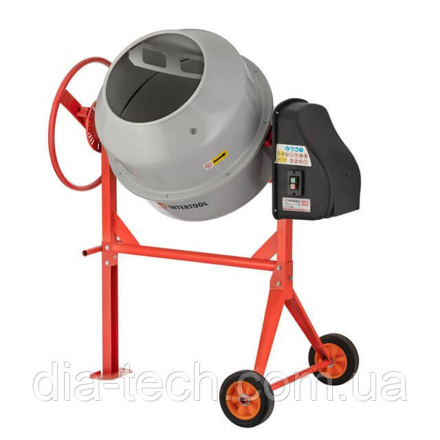 Бетонозмішувач 650 Вт, 160 л, 24-29 об/хв. INTERTOOL DT-9160, фото 1