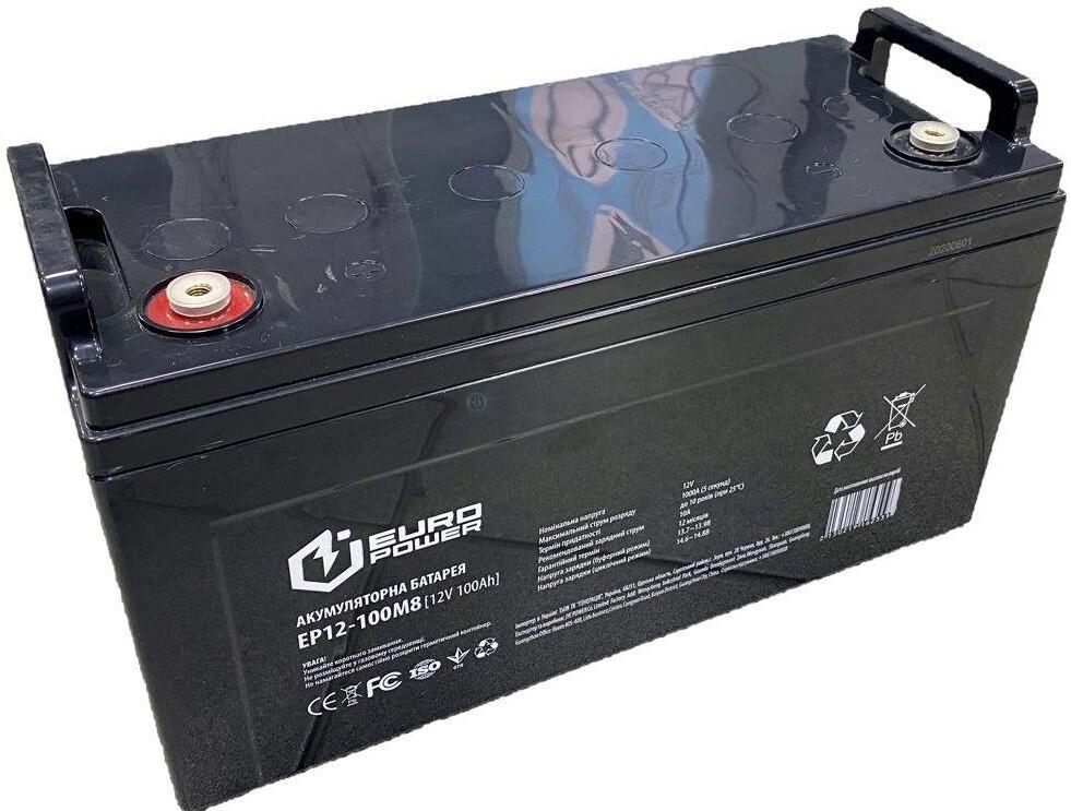 Акумулятор EuroPower AGM EP 12-100M8, фото 1