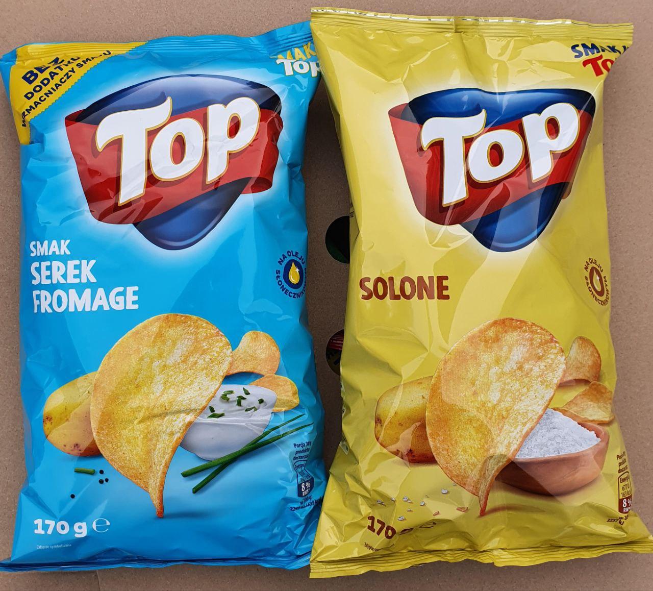 Чипси Top Smak Serek Fromage / Solone 150 г.