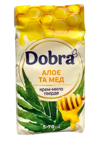 Крем-мило Dobra 5*70г в асорт., Dobra, Арт.1410