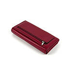 Жіночий шкіряний гаманець Mario Dion 8003C-PR малиновий, фото 3