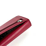 Жіночий шкіряний гаманець Mario Dion 8003C-PR малиновий, фото 4