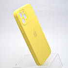 Чохол силіконовий з квадратними бортами Silicon case Full Square для iPhone 11 Pro Yellow, фото 2