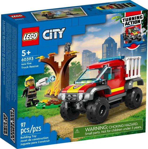 Lego City Рятувальний пожежний позашляховик 60393, фото 1