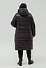 Жіноча модна якісна тепла зимова куртка з капуром, фото 3