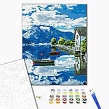 Картина за номерами Провінція Норвегії Міський пейзаж Картини в цифрах розмальовка за номерами 40х50 Brushme BS32309, фото 2