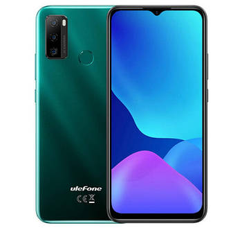 Смартфон Ulefone Note 10P 3/128 GB Green, 5500 mAh, 13+2+2/8Мп, 2sim, екран 6.52" IPS,4 ядра