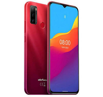 Смартфон Ulefone Note 10P 3/128 GB Red, 5500 mAh, 13+2+2/8Мп, 2sim, екран 6.52" IPS,4 ядра