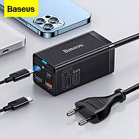 Зарядное устройство Baseus GaN³ Pro 65W PD 4 USB Quick Charge 4.0 3.0 Type C быстрое зарядное устройство