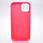 Чохол накладка Silicon Case Full Cover для iPhone 14 Plus (Max) Neon Pink/Яскраво-рожевий, фото 5