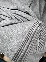 Тканина трикотаж Кулір Супрем, світо-сірого меланжевого кольору, щільність 150 г/м2