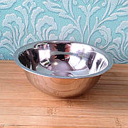 Миска Глибока з нержавіючої сталі 16 см(500мл) | Миска з нержавіючої сталі | Набір тарілок