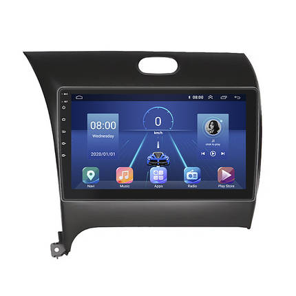 Штатна магнітола Lesko для Kia Forte II 2013-2016 екран 9" 6/128Gb 4G Wi-Fi GPS Top Кіа Форте, фото 1