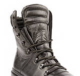 Зимові берці на мембрані чорні шкіряні "Bundes" для ДСНС, поліції, ЗСУ, агро підприємтв, лісівників та охорони. WOLF original, фото 7