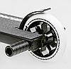 Труковий самокат сірий Best Scooter Barracuda HIC система пеги алюмінієвий диск та дека колеса PU 110 мм, фото 7