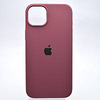 Чехол накладка Silicon Case Full Cover для iPhone 14 Plus (Max) Plum/Бордовый