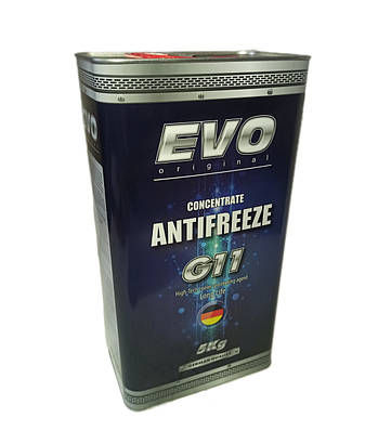 Антифриз EVO G11 синій концентрат Німеччина (металева каністра 5 кг), фото 2