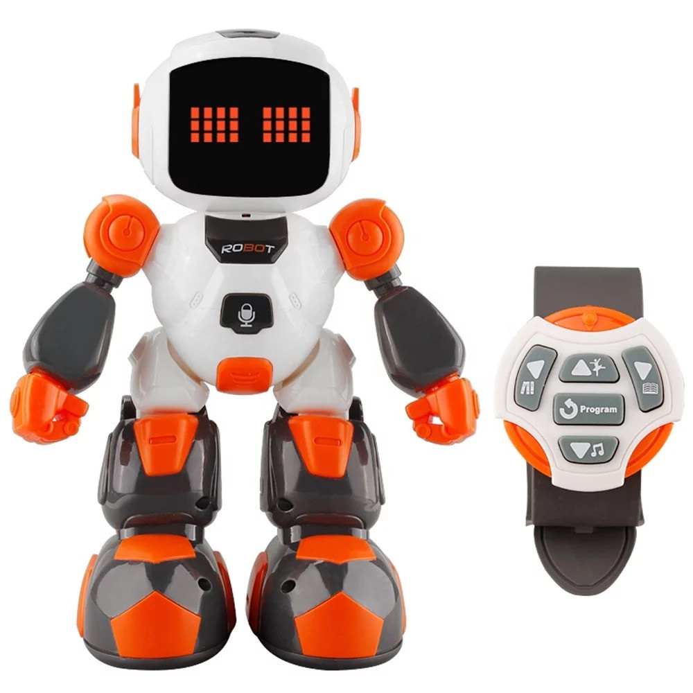 Іграшка Робот Інтерактивний навчальний Робот На Радіокеруванні зі світлом і Звуком 3 in 1