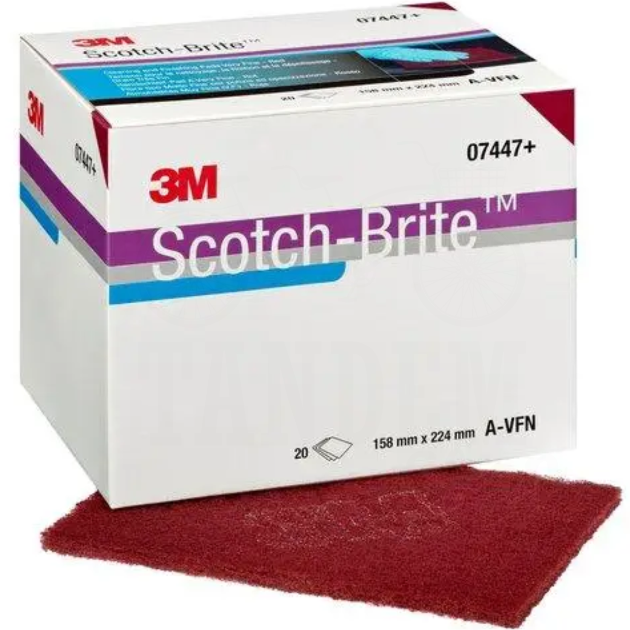 Матуючий лист 3M Scotch-Brite A-VFN, 158 х 224 мм Червоний (P320-P360)