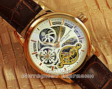 Чоловічі наручні годинники Patek Philippe Grand Complications Geneve Tourbillon Gold White якість Патек
