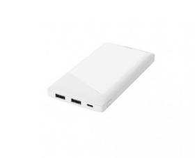Зовнішній акумулятор (павербанк) Deltaco 10000mAh + cable White (PB-A1001)