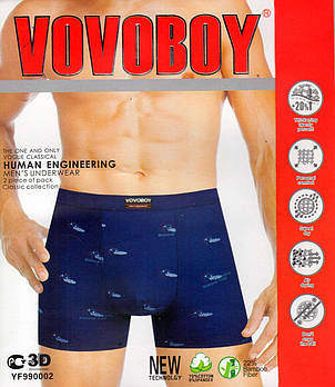 Труси чоловічі боксери бавовна з бамбуком Vovoboy, розміри XL-4XL, 990002