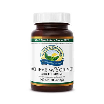 Підтримує життєвий тонус Natures Sunshine - Achieve with Yohimbe 400 мг (50 капсул) К1118NSP