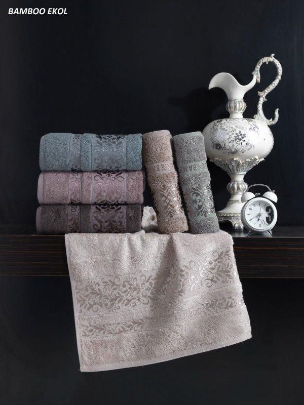 Махровые бамбуковые полотенца Cestepe Bamboo 70x140 2640_ekol G-Rich, фото 1