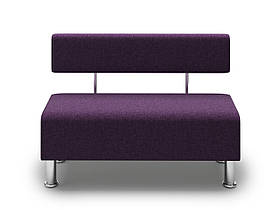 Диван офісний Pixel 1000x420x730пурпур SN12 Для школи, лікарні, очікування, приймальні