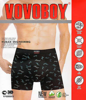 Труси чоловічі боксери бавовна з бамбуком Vovoboy, розміри XL-4XL, 990003