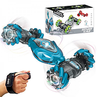 Машинка Перевертень на годинниках і Пульт Керування Трюковий Трансформер із функцією Дрифт + Музика + LED-підсвітка