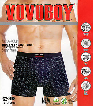Труси чоловічі боксери бавовна з бамбуком Vovoboy, розміри XL-4XL, 990005