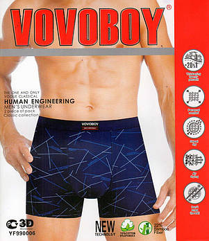 Труси чоловічі боксери бавовна з бамбуком Vovoboy, розміри XL-4XL, 990006