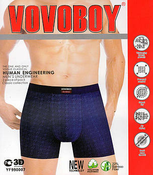 Труси чоловічі боксери бавовна з бамбуком Vovoboy, розміри XL-4XL, 990007
