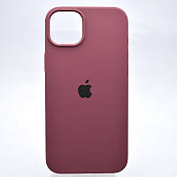 Чехол накладка Silicon Case Full Cover для iPhone 14 Pro Plum/Бордовый