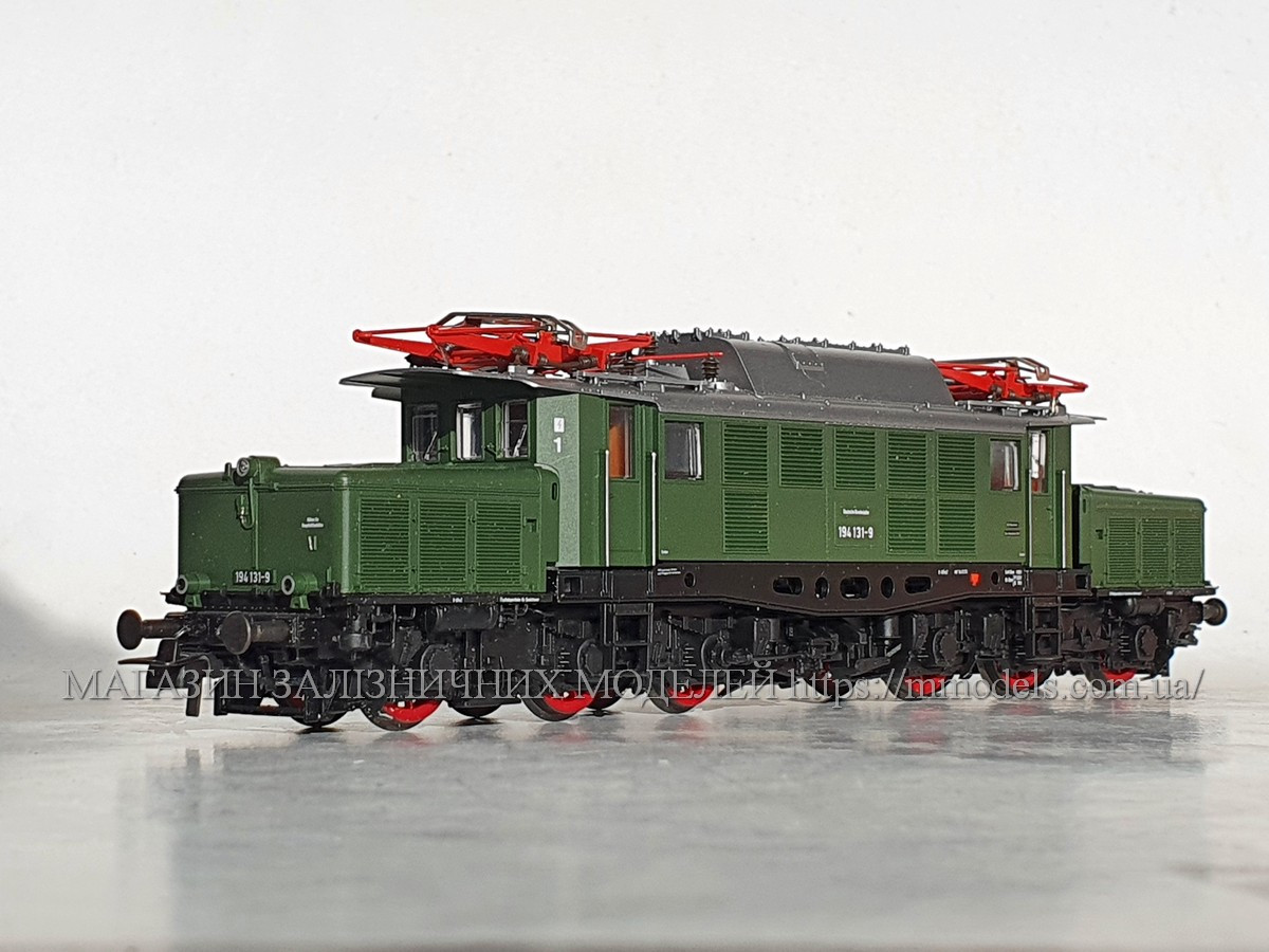 Модель електровоза серії BR 194 131-9 "Крокодил" комплектація DB, масштаб H0 1:87, Roco 43482