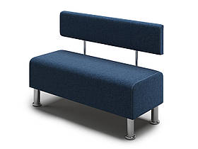 Диван офісний Pixel 1000x420x730 джинс SN16 Для школи, лікарні, очікування, приймальні