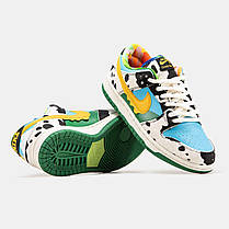 Кросівки Nike SB Dunk Low x Ben & Jerry’s / Найк СБ Данк Бен Джеріс Блакитні з Білим та Зеленим, фото 4