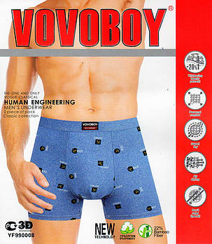 Труси чоловічі боксери бавовна з бамбуком Vovoboy, розміри XL-4XL, 990008