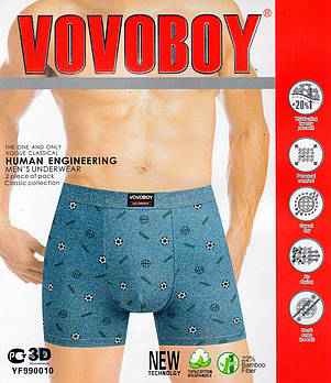 Труси чоловічі боксери бавовна з бамбуком Vovoboy, розміри XL-4XL, 990010