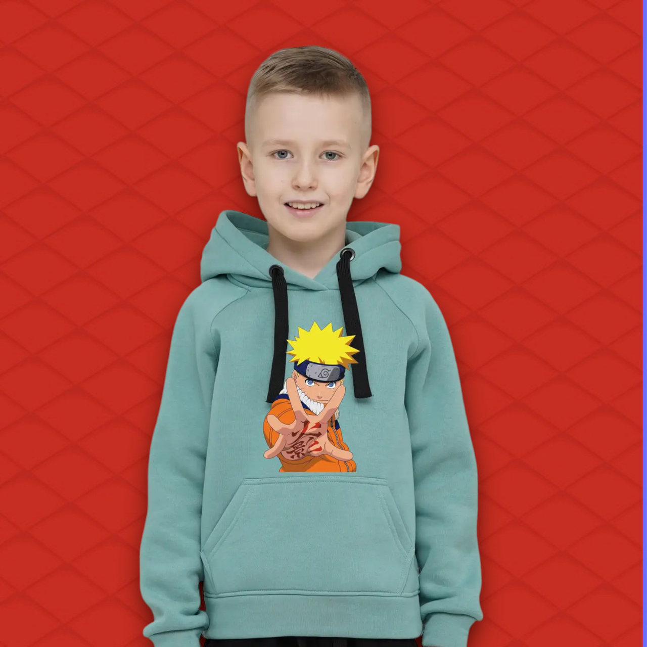 Худі Демісезонний Наруто Аніме Naruto Удзумаки Зелений Розмір