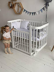 Дитяча крихітка МІЯ біла + сірий з маятником