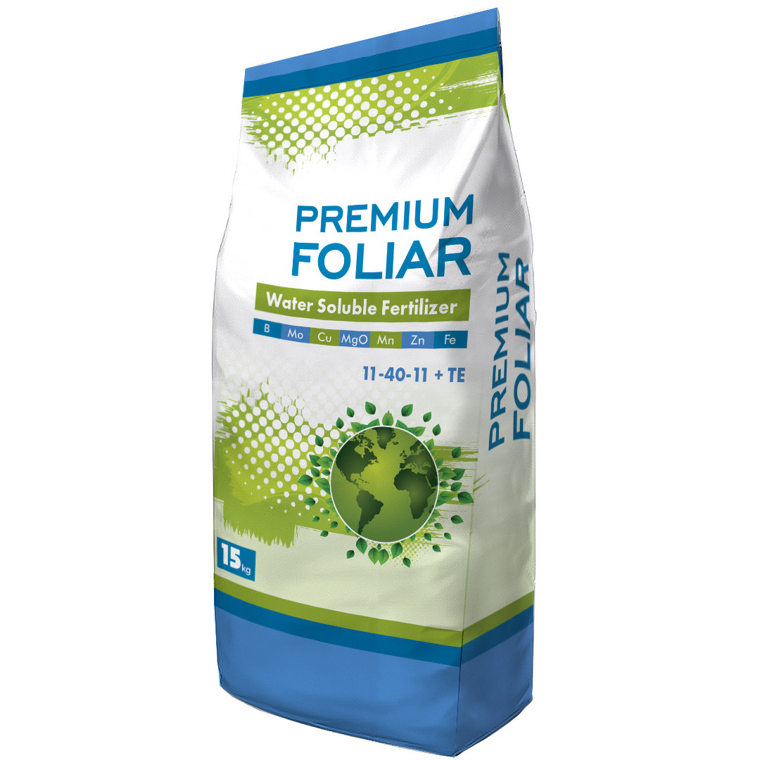 Добриво Premium Foliar (Преміум Фоліар, Туреччина) 11-40-11+ТЕ 15кг/мішок