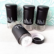 Ємність для спецій A-PLUS (600-3) ⁇ Баночка для солі, перцю 4,5*11 см ⁇ Набір баночок для спецій ⁇