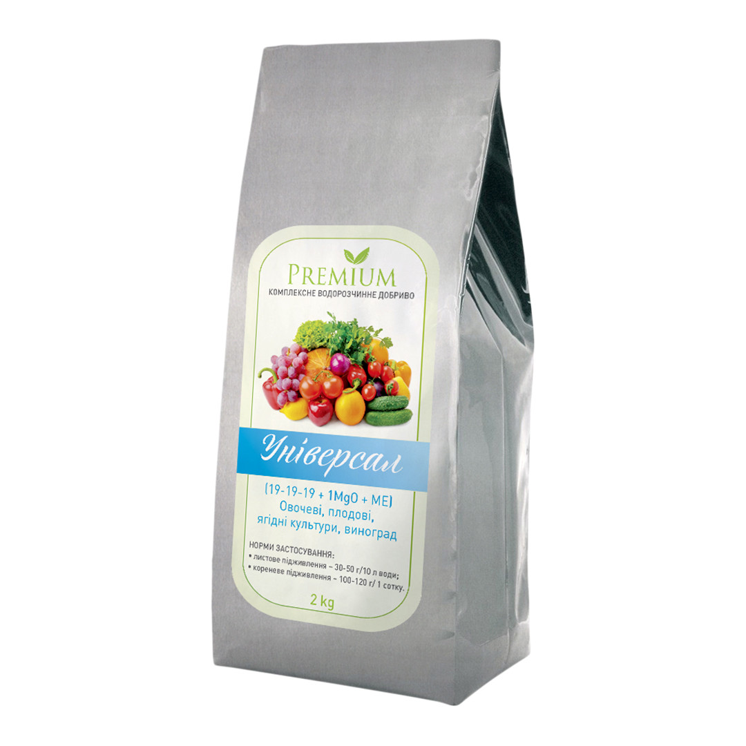 Добриво Premium (Преміум Фоліар, Туреччина) Універсал 19-19-19 + 3 MgO + МЕ, 2кг