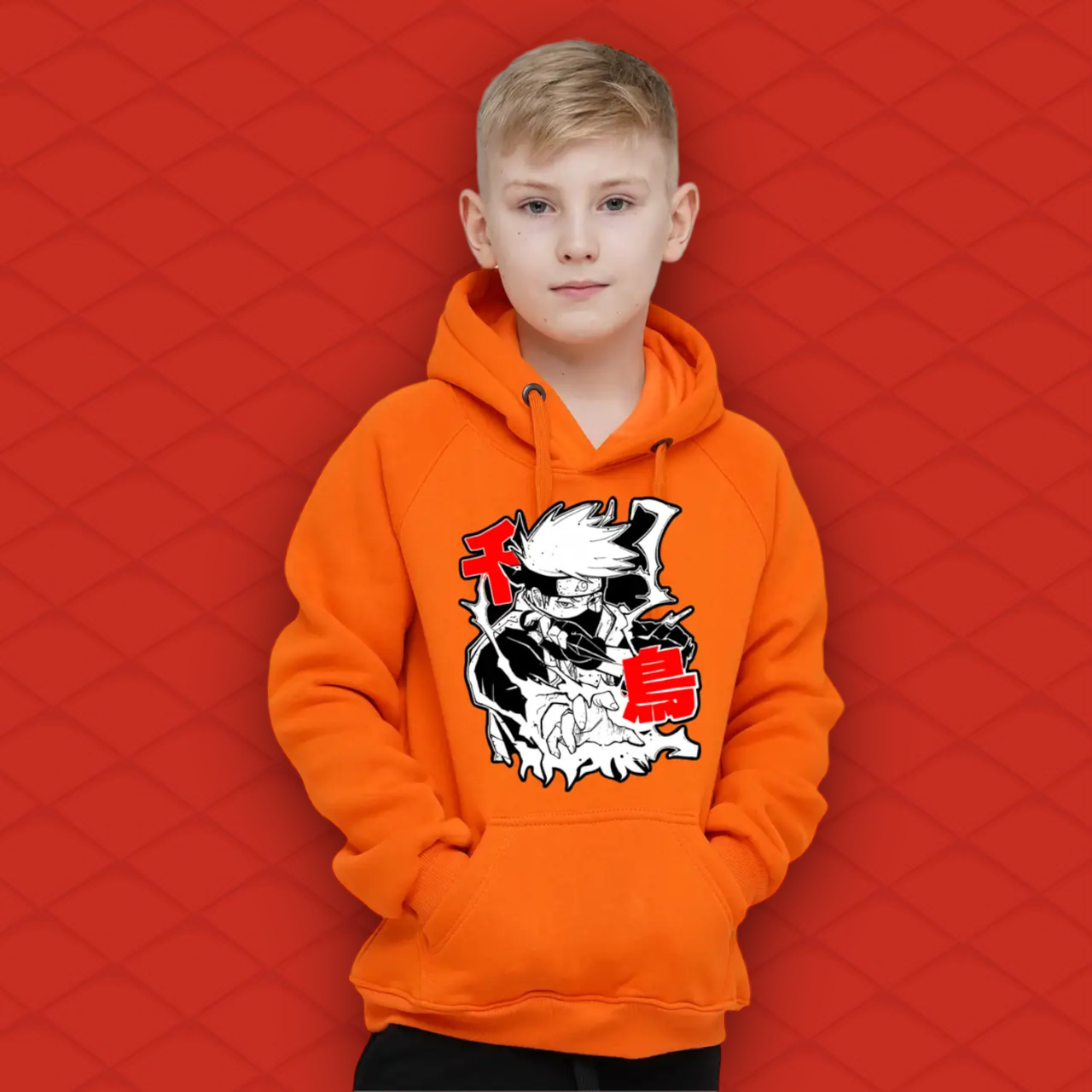 Худі Демісезонний Наруто Аніме Naruto Помаранчевий Розмір