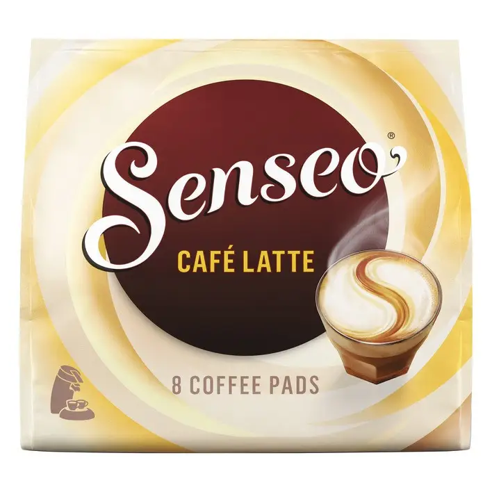 Кава в монодозах чалдах Philips Senseo Cafe Latte 8 шт Філіпс Сенсео 62 мм Латте