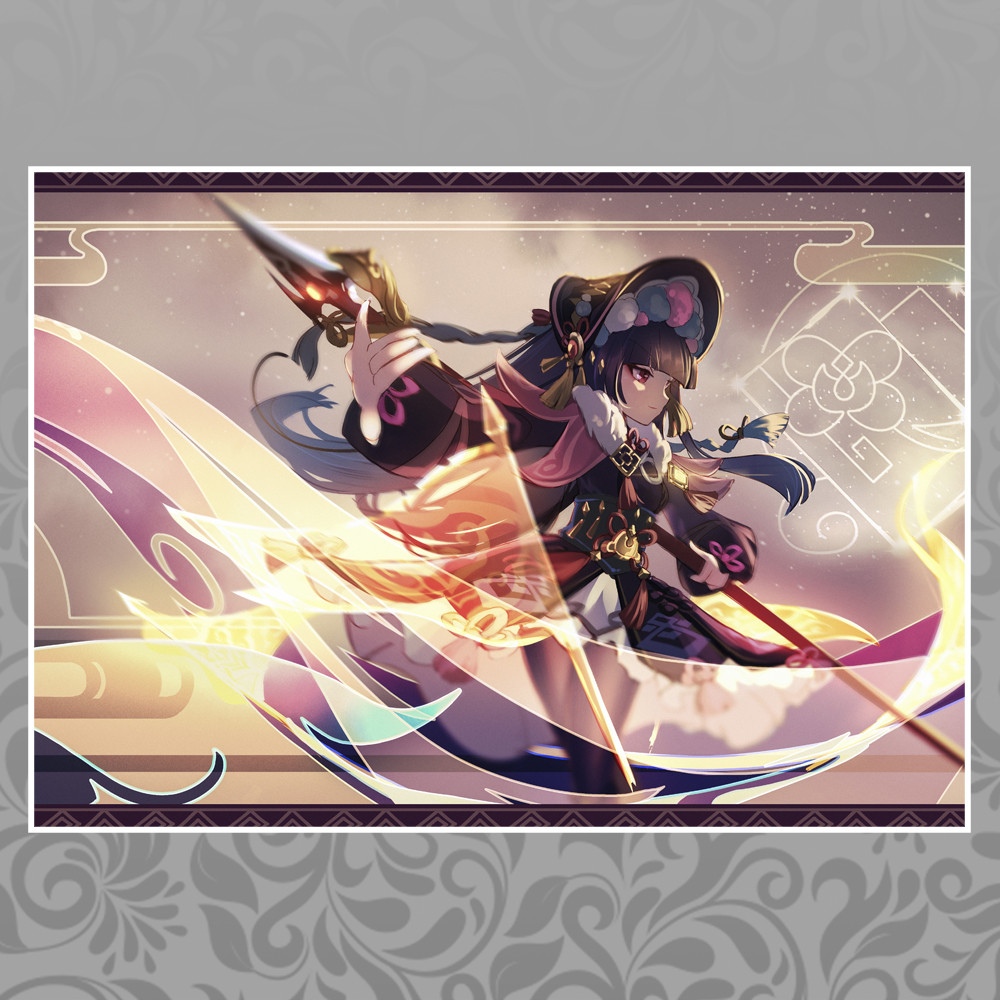 Плакат А3 Genshin Impact Юнь Дзінь, фото 1