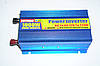 Перетворювач (інвертор) 12V-220V 1000W Blue, фото 6